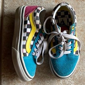 Colorful Vans size 11 kids